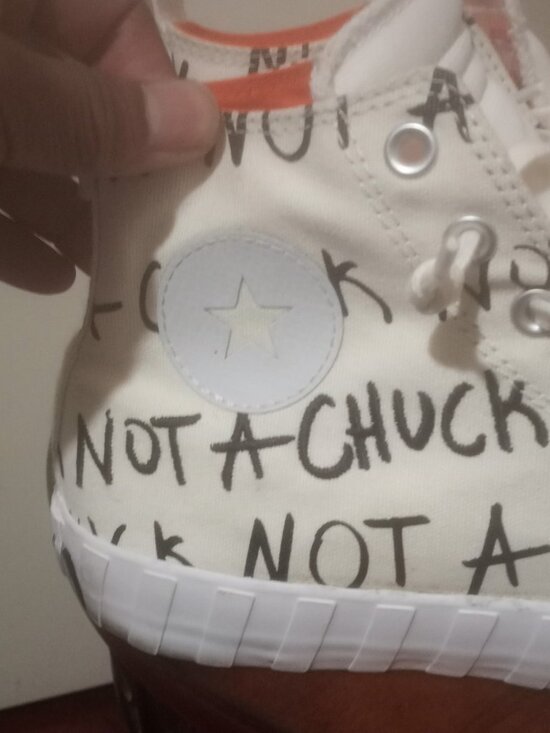 Converse UNT1TL3D Hi Not a Chuck Mens Size 10 White Athletic Shoes Sneakers
